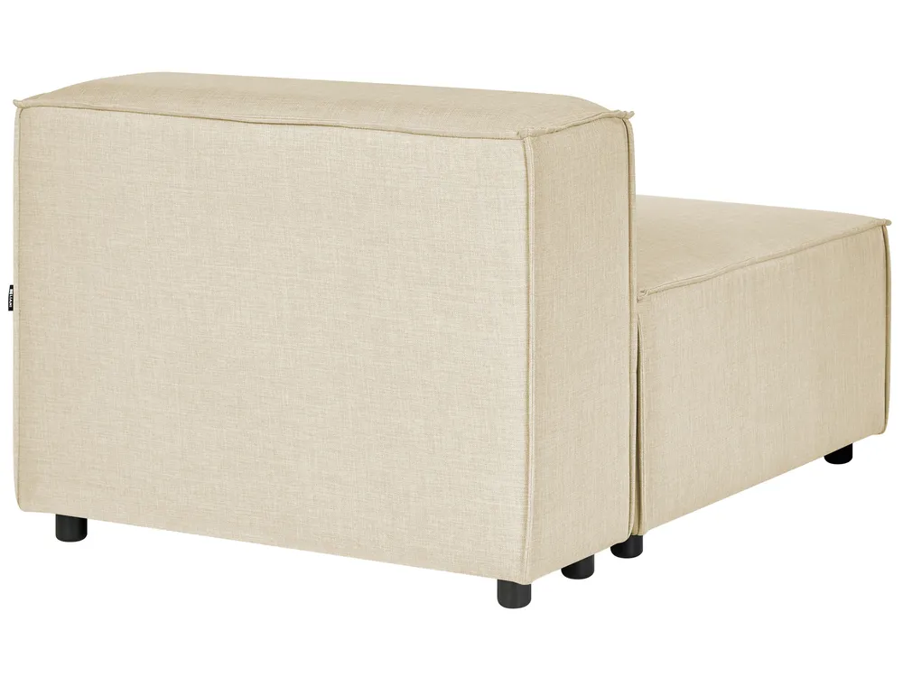 Modular Corner Sofa 2 Seater APRICA Faux Linen Beige Right Hand_856947