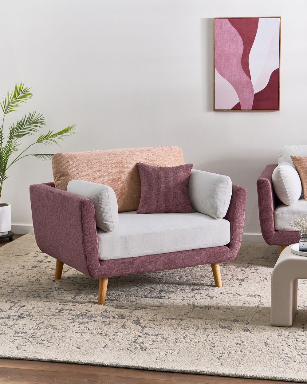 Armchair BOLGA Fabric Pink