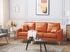 Sofa 3-Sitzer GAVLE Kunstleder Goldbraun