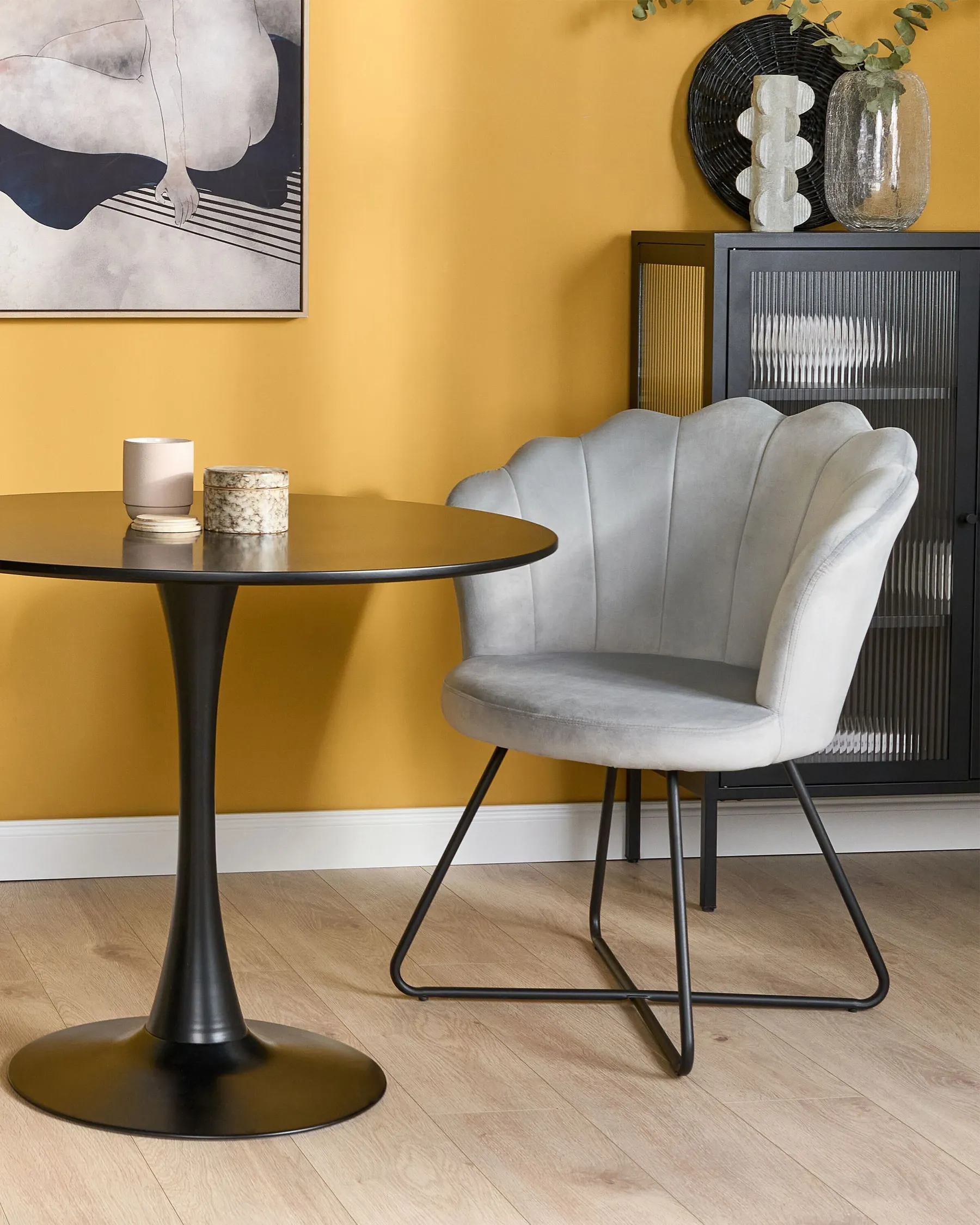 Armchair LOVELOCK Velvet Grey_860958