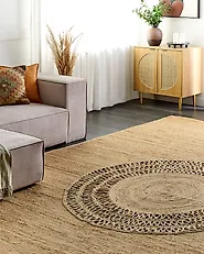 Teppich BOGAZOREN Beige 300 x 400 cm Jute_1187839