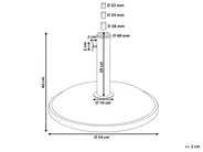 Sonnenschirmfuß CANZO Rund Weiß 25 kg_1066080