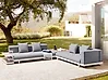 Garden Corner Sofa with Table 5 Seater MISSANELLO Grey