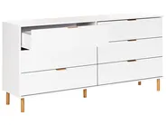 Kommode mit 6 Schubladen WALPOLE Weiß_949826