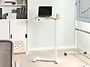 Laptoptisch manuell höhenverstellbar SCHOLA 70 cm x 40 cm Hellbraun / Weiß