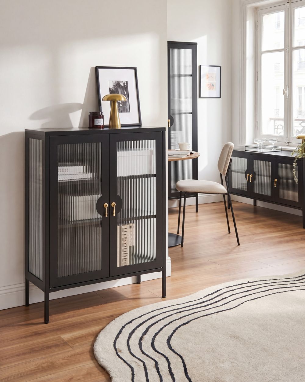 Storage Unit GLEORA Metal Black