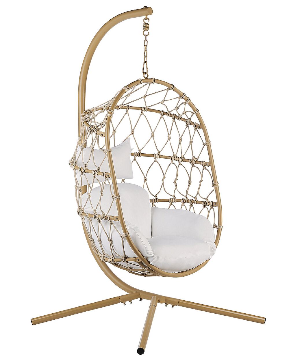 Fauteuil suspendu avec support ADRIA Métal Beige