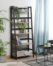 Regal mit 5 Ebenen CROYDON 163 cm Schwarz_732861