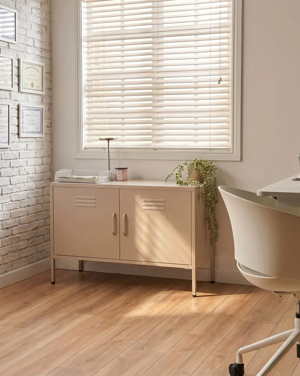 Büroschrank URIA Metall Beige