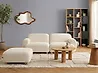 Modulsofa 2-Sitzer AMLI mit Ottomane Bouclé Cremeweiß