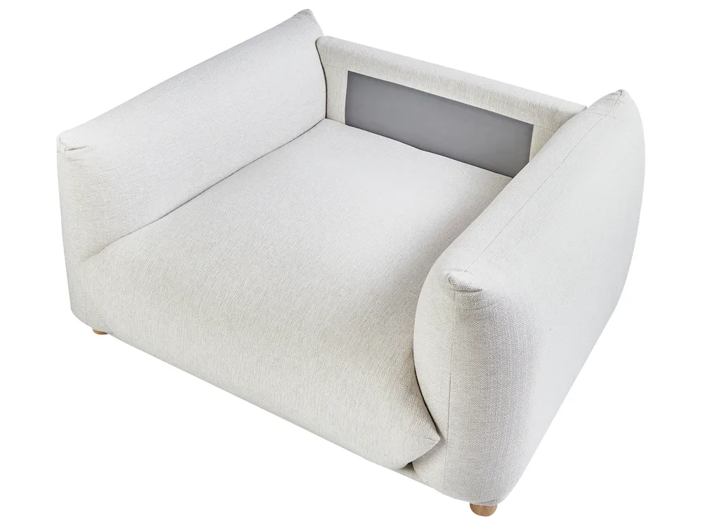 Sofa Set 5-Sitzer LUVOS Stoff Cremeweiß_972266