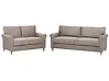 Living Room Set 5 Seater RONNEBY Fabric Light Brown