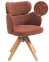 Esszimmerstuhl drehbar MARCY Bouclé Orange