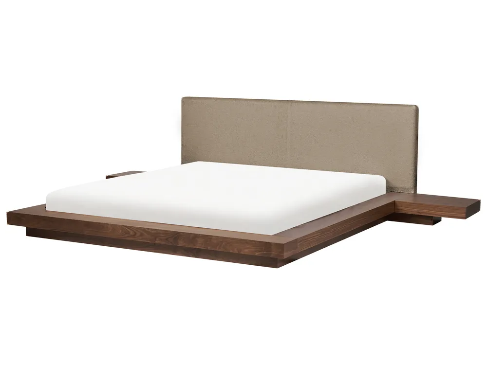 Wasserbett Bouclé ZEN 180 x 200 cm Braune Esche_1079931