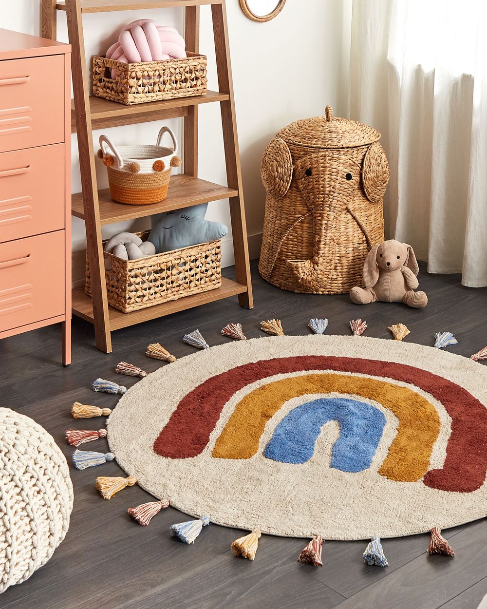 Kids Rug YAGCI Multicolour ø 120 cm Cotton