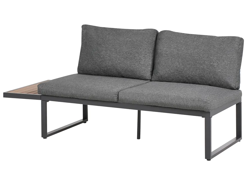Hoekloungeset met tafel 4-zits PIENZA Lichtbruin/grijs linkszijdig_1003094