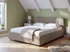 Ottoman Bed LAURESSES Fabric Taupe 140 x 200 cm (EU Double)