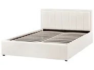 Ottoman Bed MONTLAUR Boucle White 140 x 200 cm (EU Double)_958473
