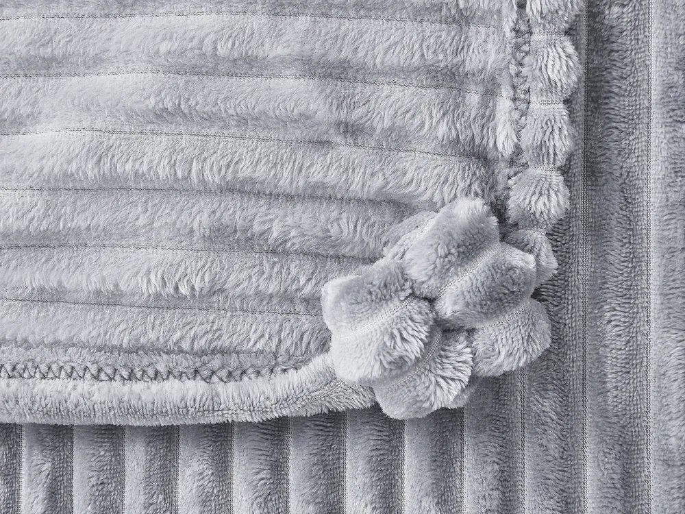 Coperta Morbida In Poliestere Ricky - 150x200 Cm - Colore Acciaio - 2