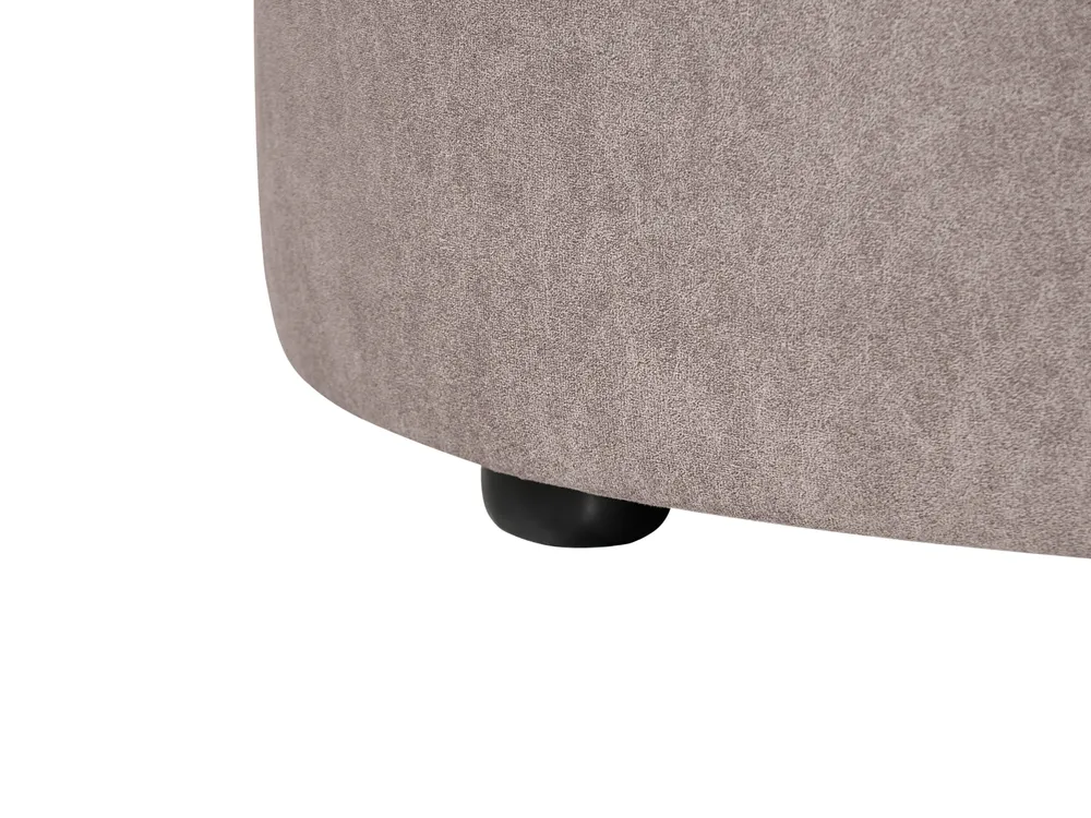 Sofa AMAL mit Ottomane Stoff Taupe_1143377
