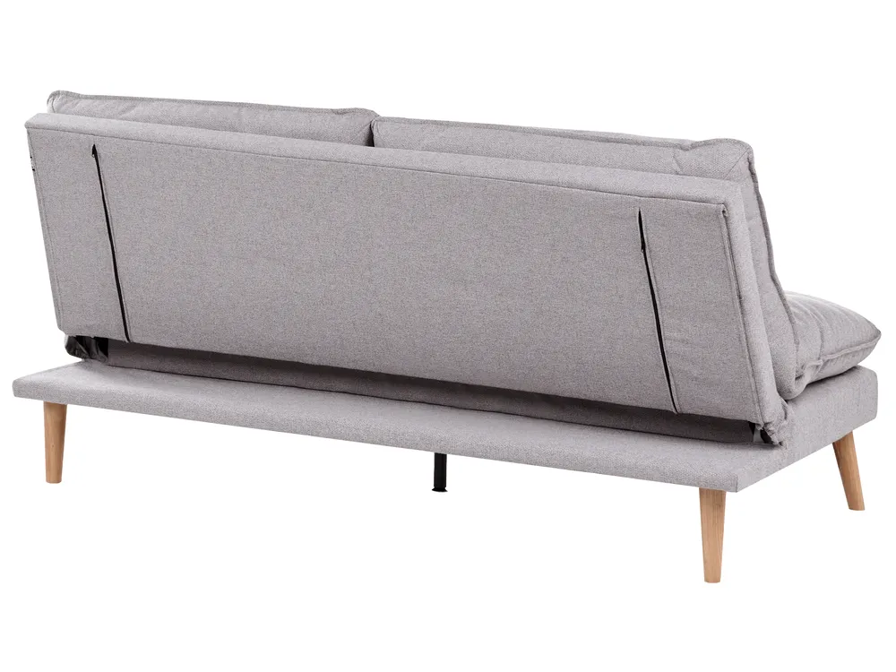 Sofa Bed 3 Seater YILA Fabric Grey_1056304