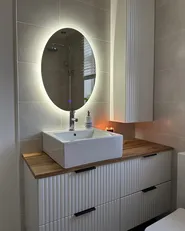 LED-Badezimmer-Spiegel VIRIAT 60 cm 80 cm Silber_961786