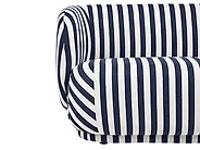 Sofa 3 Seater MELLOSA Fabric Off-White/Blue_1195092