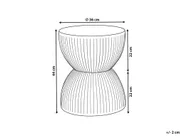 Miza za shranjevanje OCCHITO 36 cm 36 cm Beli marmor_1192810