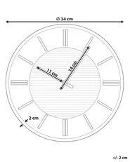 Wanduhr DAROCA 34 cm Grau_934138