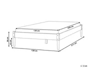 Bett ohne Kopfteil Kiefernholz VEYRAC 120 x 200 cm Hellbraun_1099087