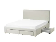 Krevet s ladicama SOUTRIN bež 160 x 200 cm_993423