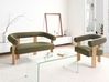 Living Room Set ILBRO Boucle Green/ Light Brown