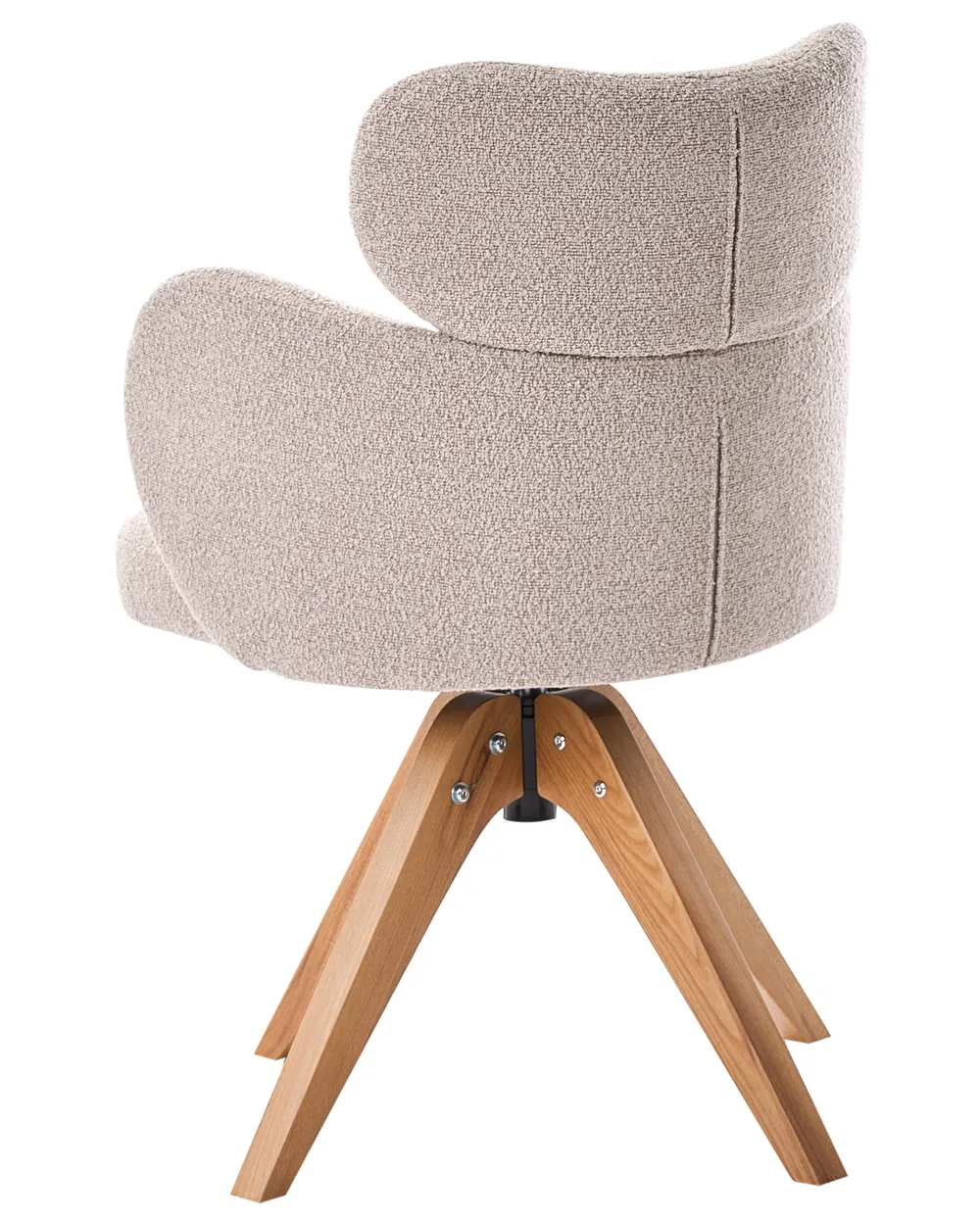 Esszimmerstuhl drehbar MARCY Bouclé Beige_1092419