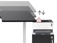 Schreibtisch elektrisch höhenverstellbar DESTINES 180 cm 72 cm Schwarz / Hellbraun_1003576