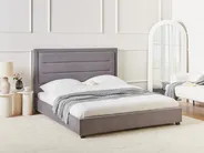 Bett mit Lattenrost Samtstoff ROUEN 160 x 200 cm Dunkelgrau_1004578