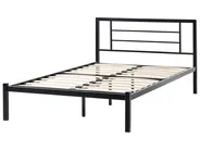 Postelja Kovina CUSSET 120 x 200 cm Črna_1026476