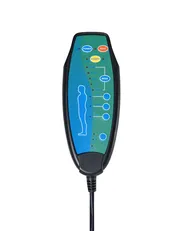 Massage Chair FORCE with Footstool Faux Leather Light Beige_965036