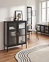 Büroschrank GLEORA Metall Schwarz