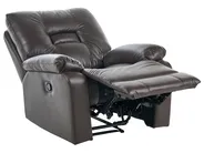 Sofa Set manuell verstellbar 6-Sitzer BERGEN Kunstleder Braun_681642