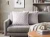 Dekokissen 2er Set PURSLANE 43 x 43 cm Webpelz Hellgrau Geometrisches Muster