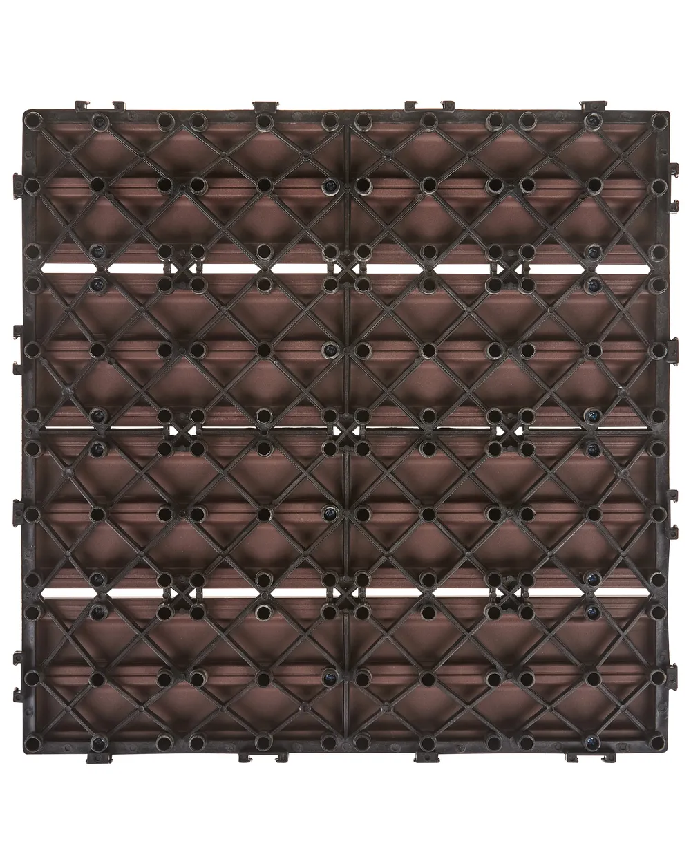 Outdoor Flooring ATELETA Wood-Plastic Composite (WPC) Brown_966665