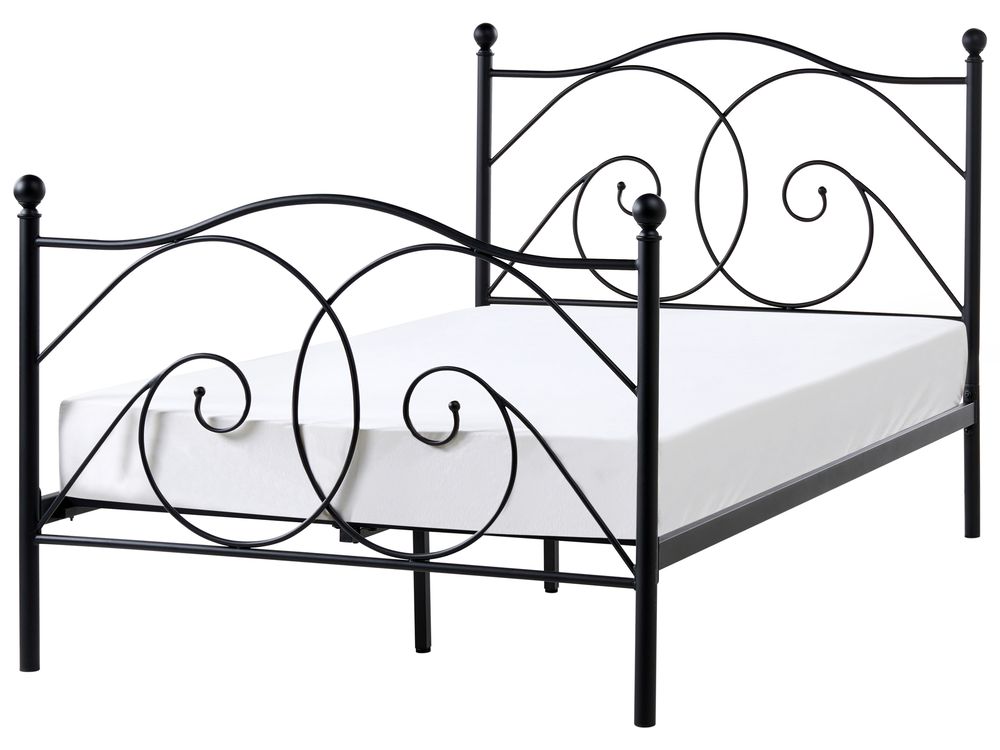 Bed Metaal DINARD 120 x 200 cm Zwart
