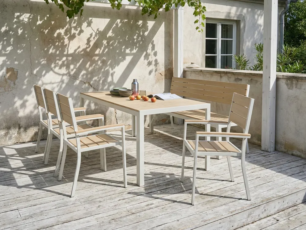 Gartenmöbel Set 7-Sitzer COMO/PRATO Beige
