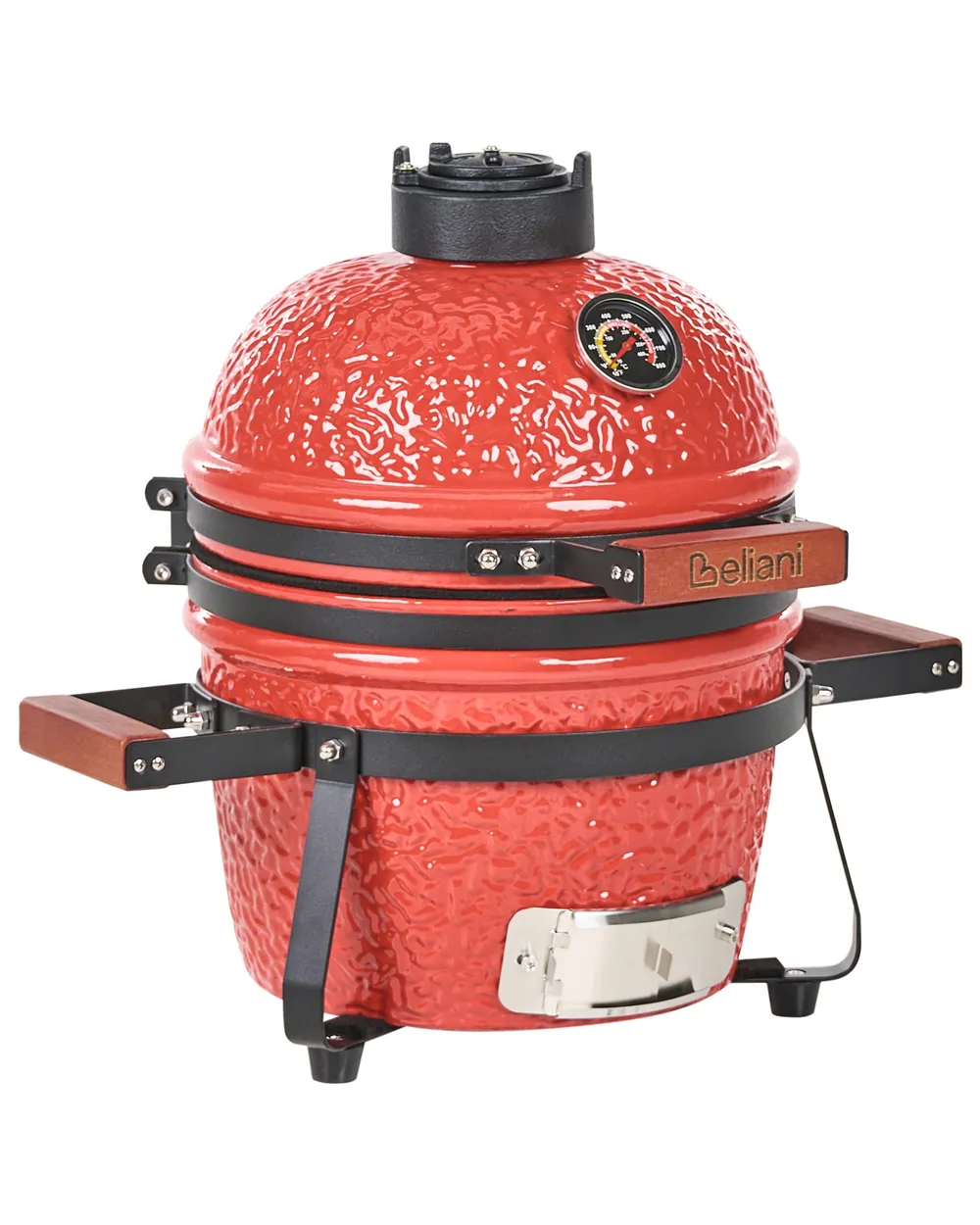 Mini-Holzkohlegrill KAMADO Keramik Rot_1007515