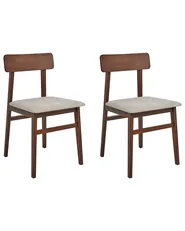 Esszimmerstuhl 2er Set STACY Holz Taupe_945202