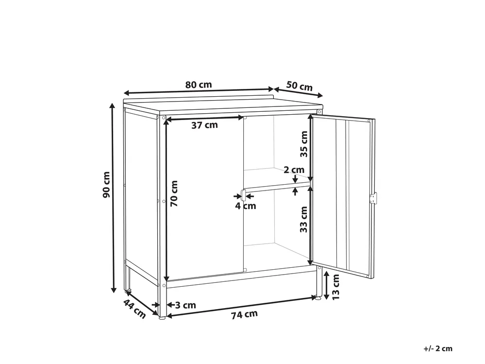 Outdoor-Küchenschrank VILAMA Weiß_974038