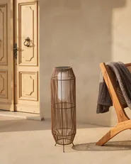 Solarbetriebene Laterne DONGWE 70 cm Naturfarben_1042962