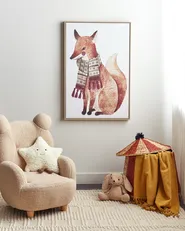 Canvas MUCCIA 63 x 99 cm Tiermotiv Braun_891220