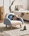 Kindersessel Regenbogen OMBO Bouclé Hellblau