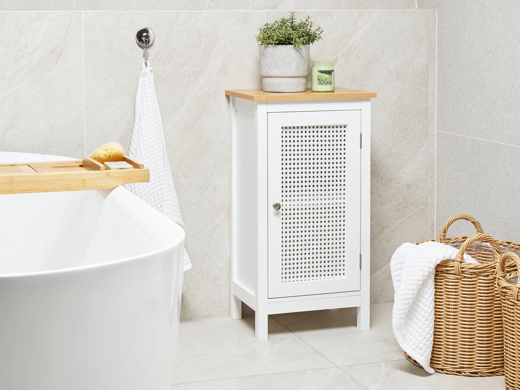 Badezimmerschrank ALAMOS 40 cm Weiß_959315